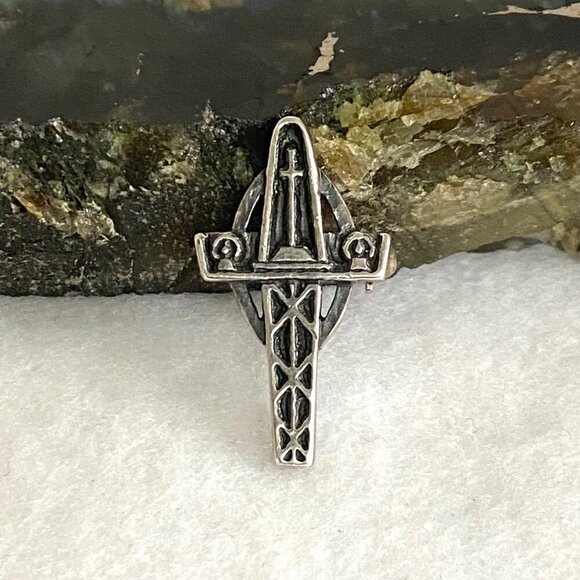 James Avery Jewelry - VTG James Avery Sterling Silver 925 Tiny Unity Marriage Alter Cross Pin Brooch